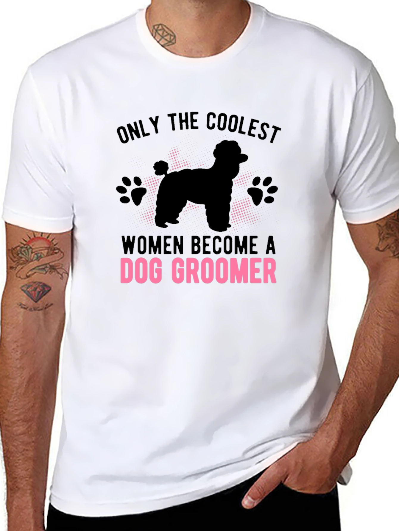 Coolest Dog Groomer Graphic Tee