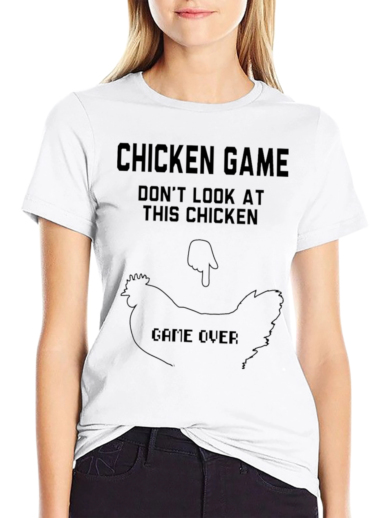 Chicken Game T-Shirt - Dont Look!