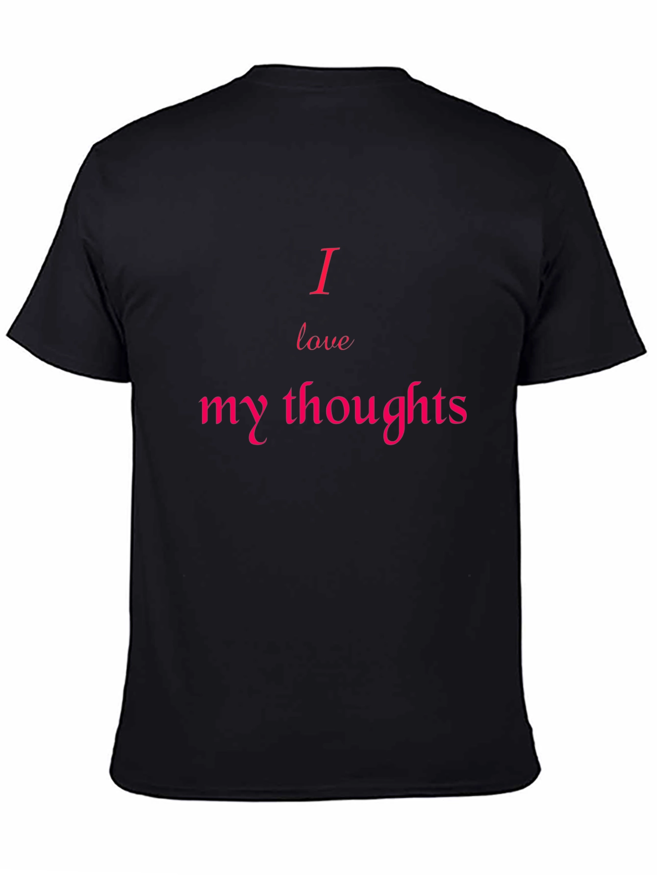 I Love My Thoughts Black Graphic Tee