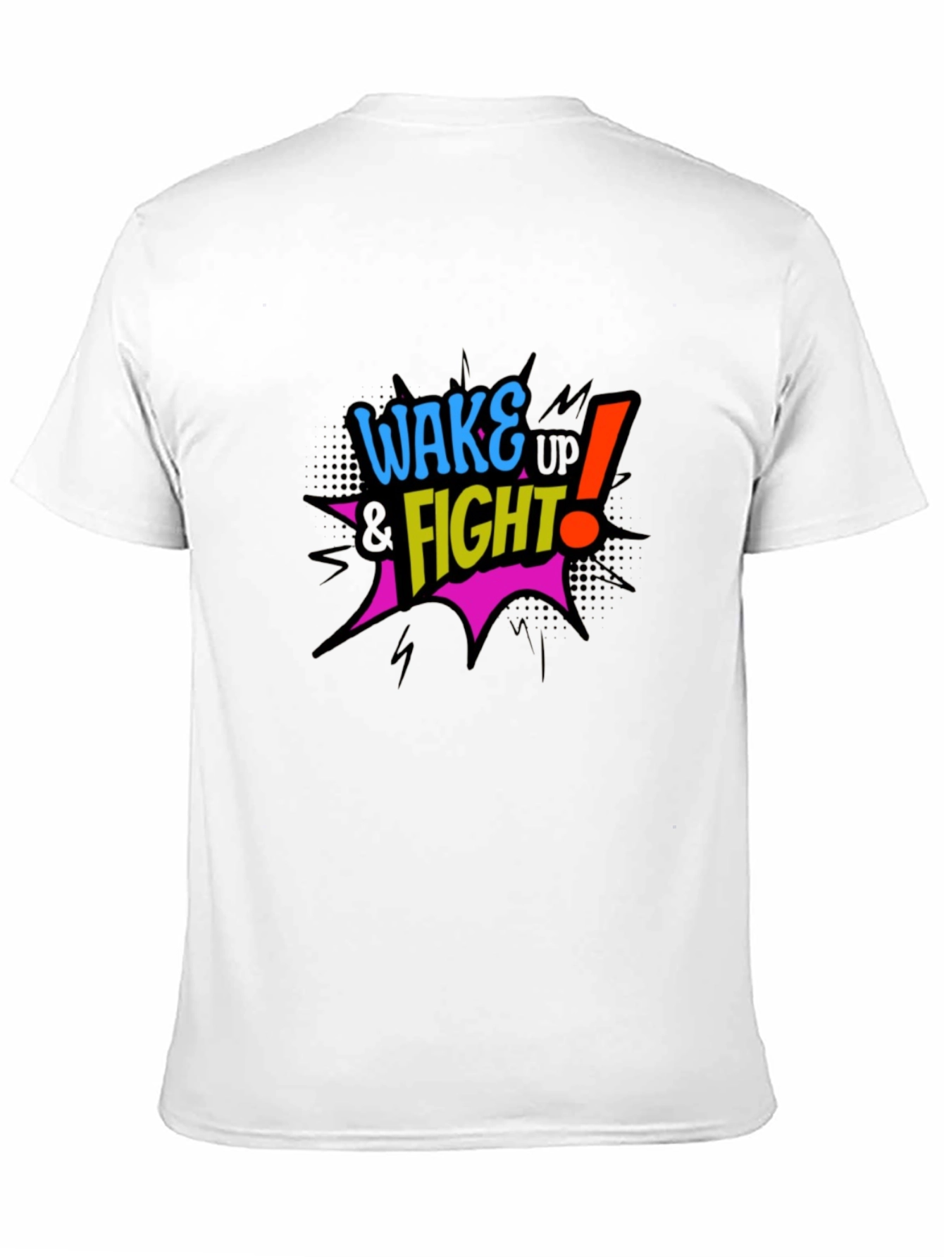 Wake Up & Fight Graphic Black T-Shirt