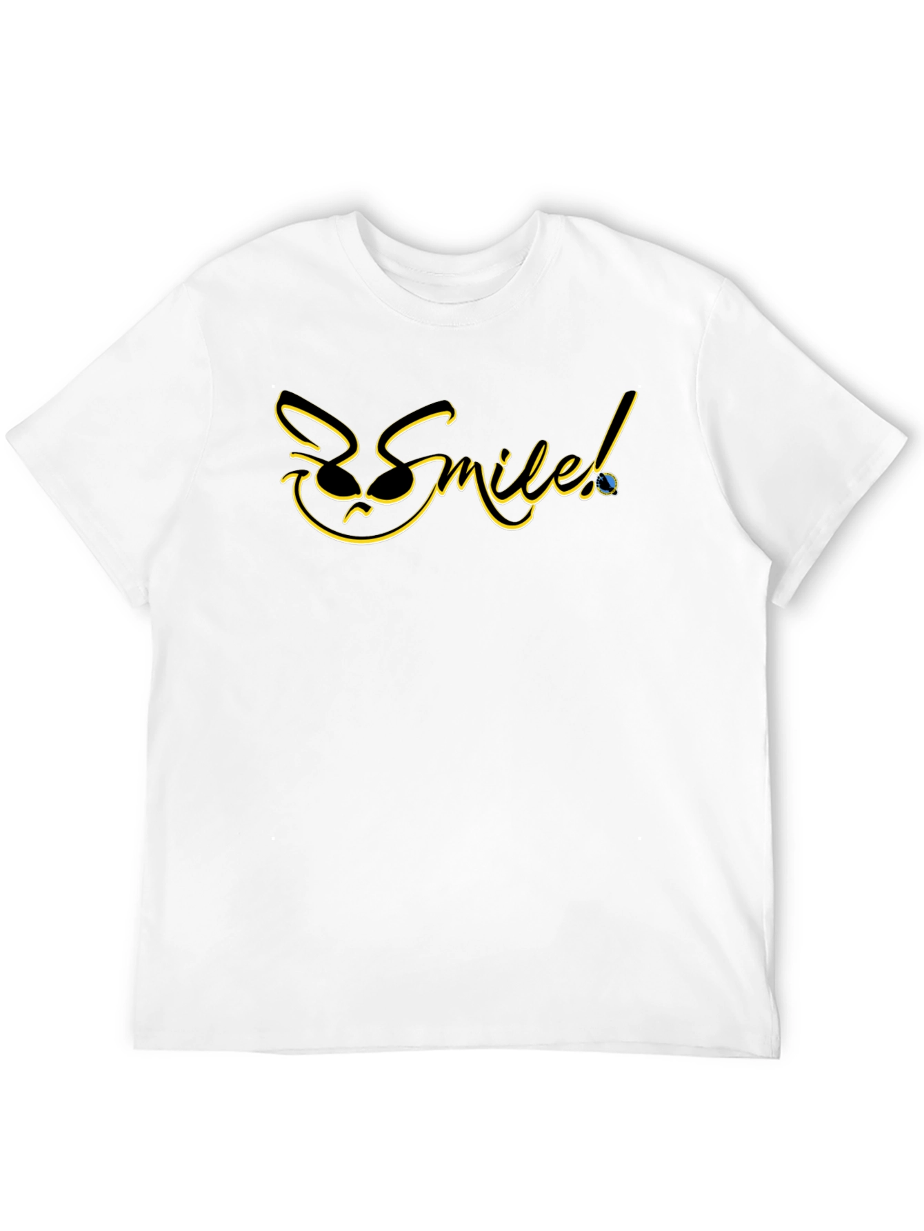 Be Smileed Black Graphic Tee