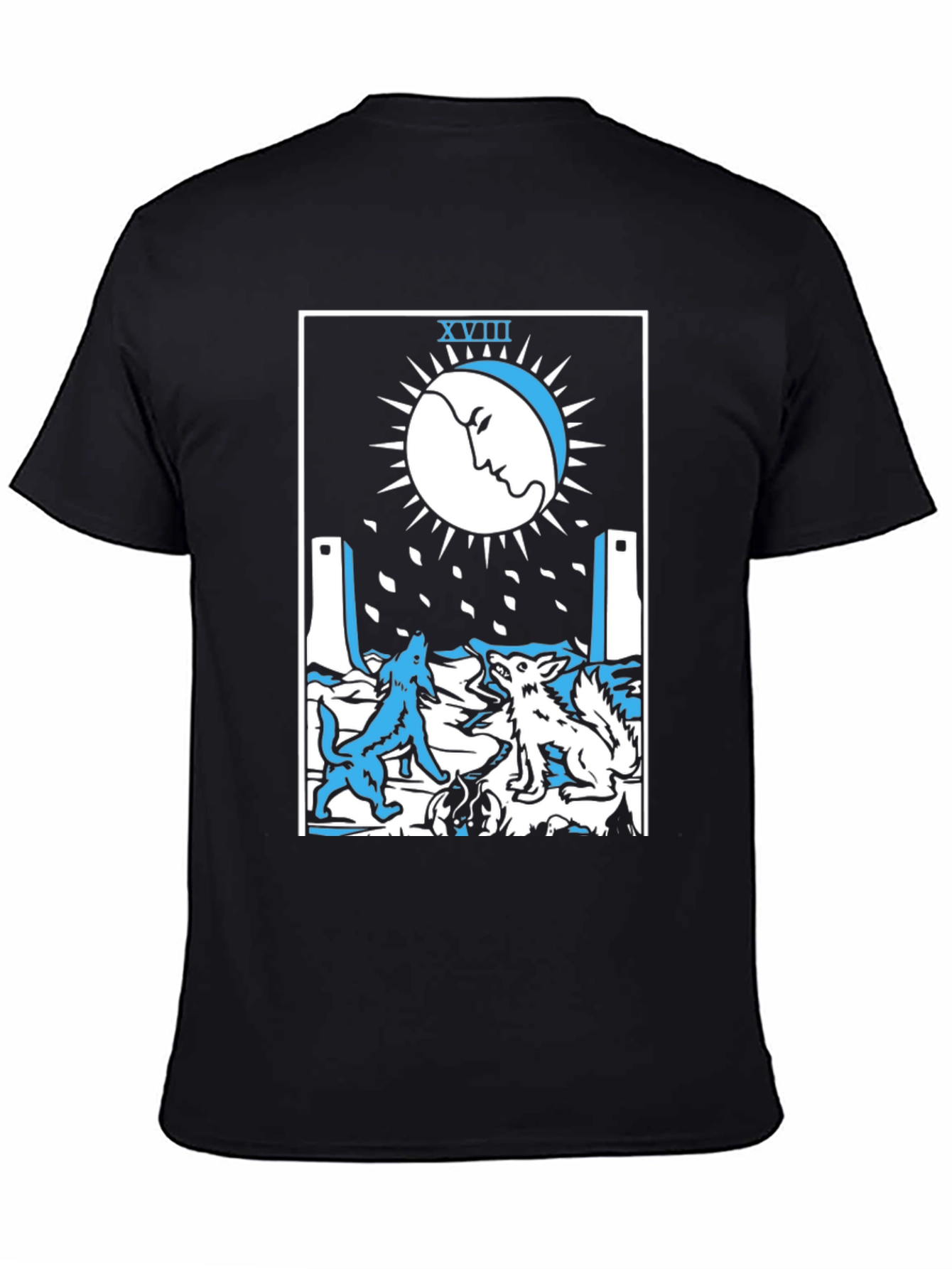 The Moon Tarot Card Graphic T-Shirt