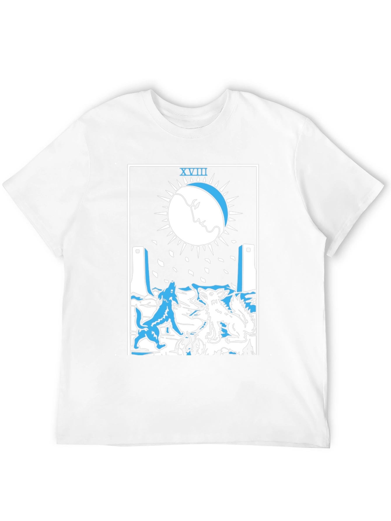 The Moon Tarot Card Graphic T-Shirt