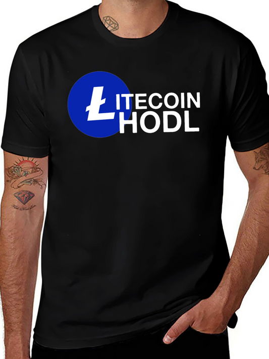 Litecoin HODL Crypto T-Shirt - Black