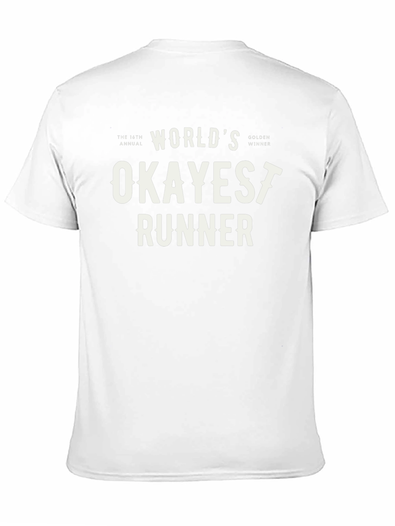 Worlds Okayest Runner Black T-Shirt