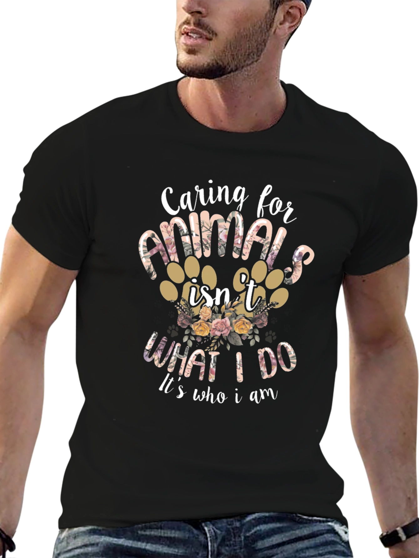 Caring for Animals Graphic T-Shirt