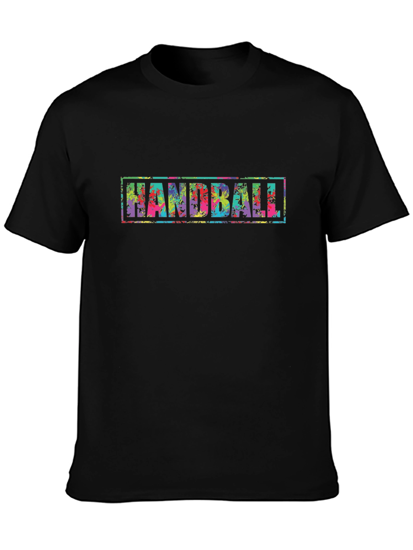 Handball Graphic Black T-Shirt
