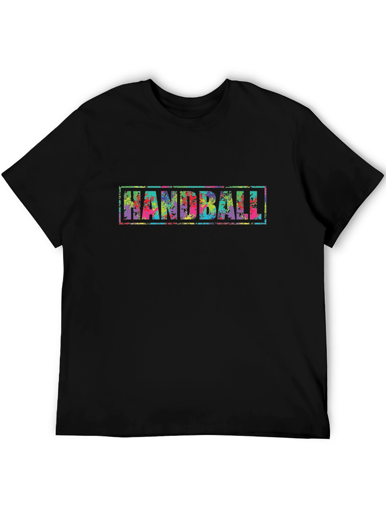 Handball Graphic Black T-Shirt
