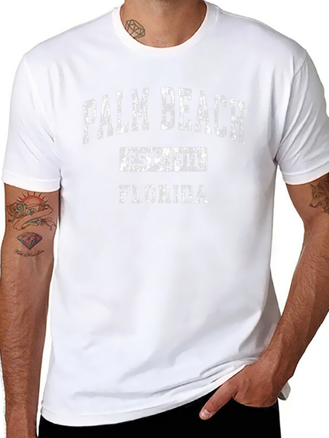 Palm Beach Florida Est. 1911 Black T-Shirt