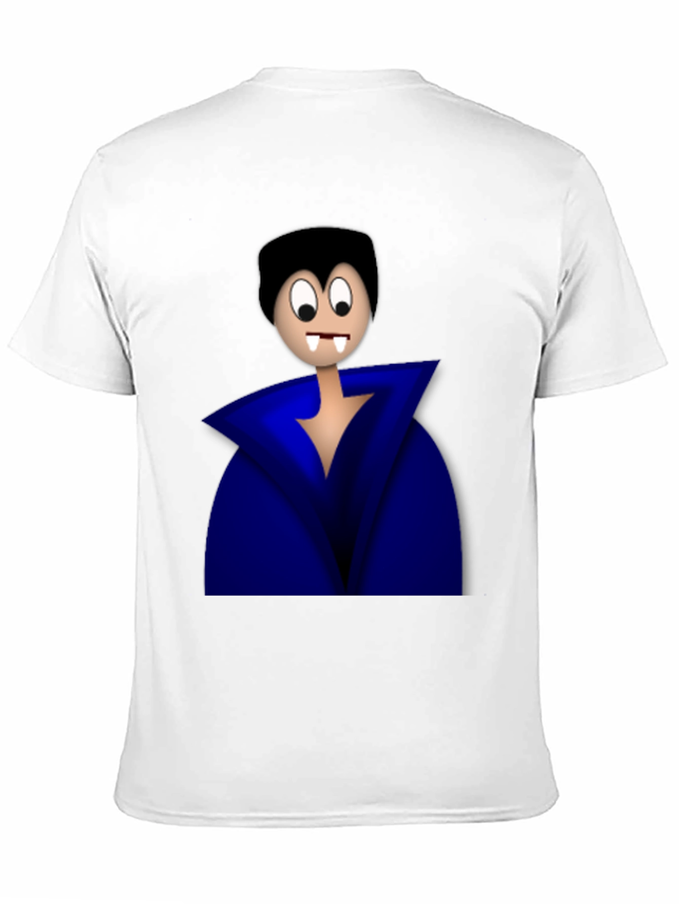 Cartoon Vampire Graphic Tee - Black