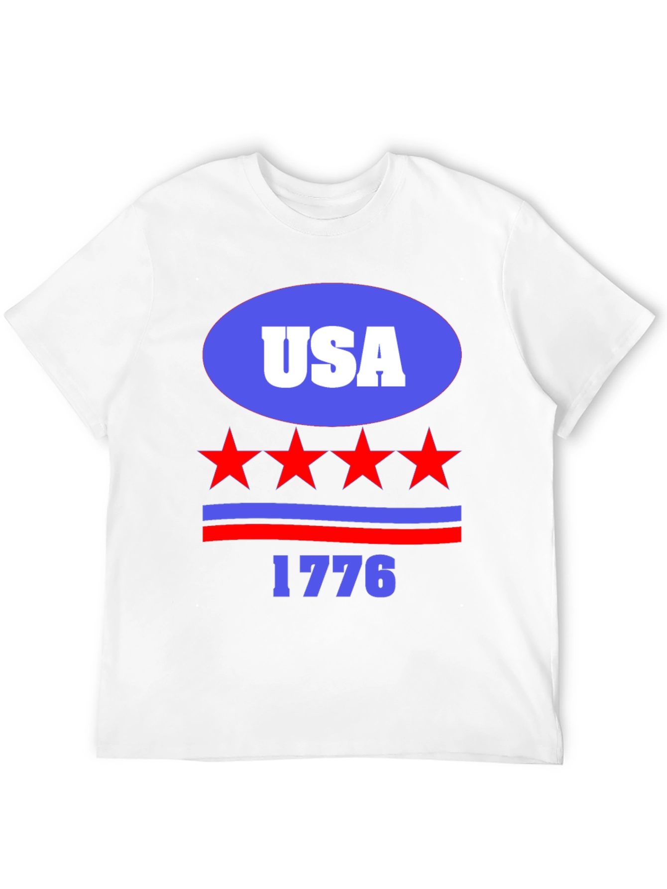 USA 1776 Patriotic T-Shirt - Stars and Stripes