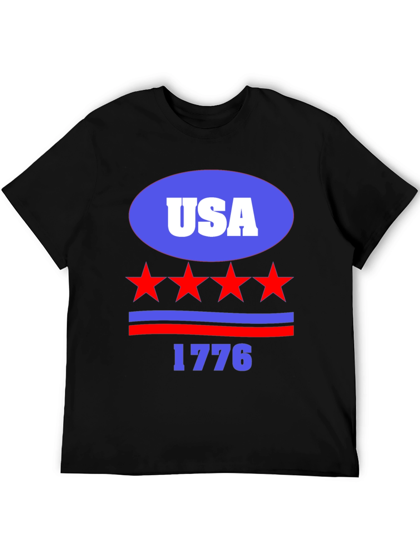 USA 1776 Patriotic T-Shirt - Stars and Stripes