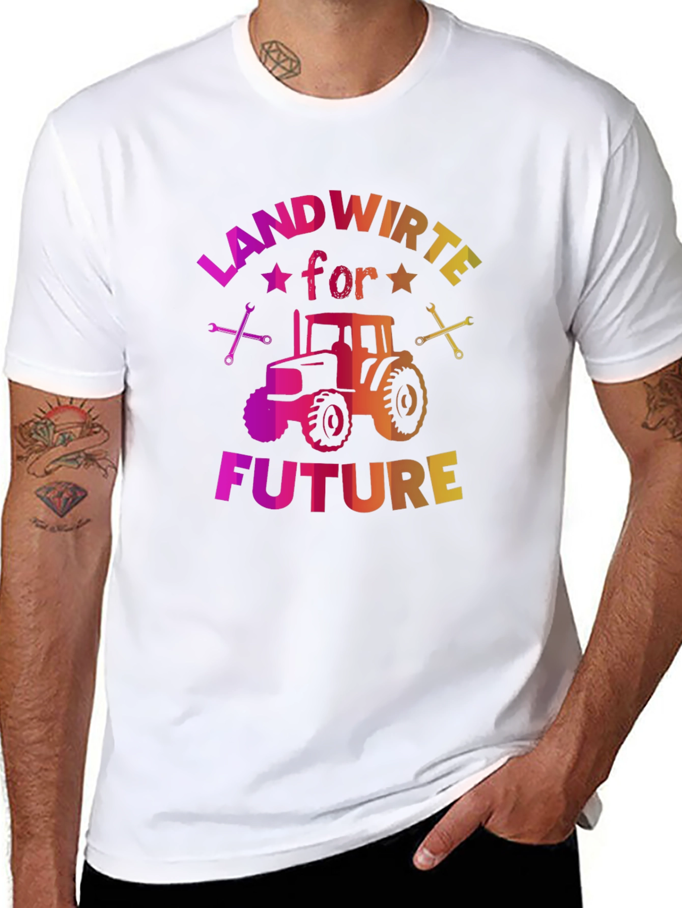 Landwirte for Future Black Graphic Tee