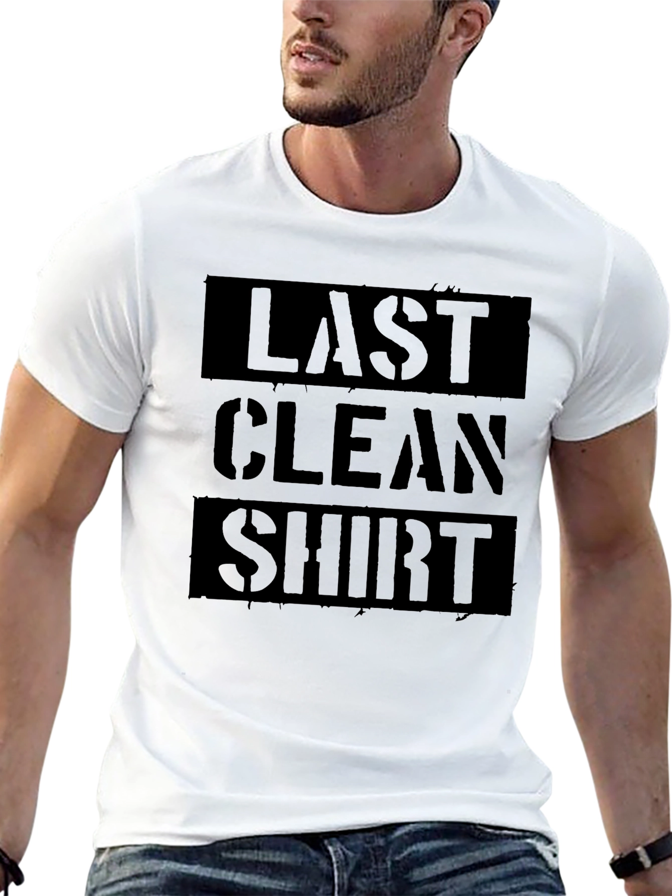 Last Clean Shirt Black Graphic Tee