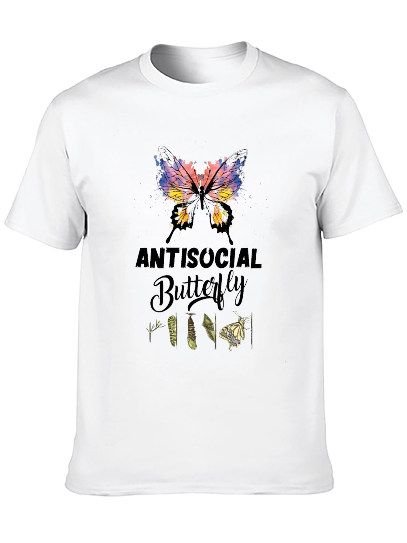 Antisocial Butterfly Graphic Tee - Unique Design!