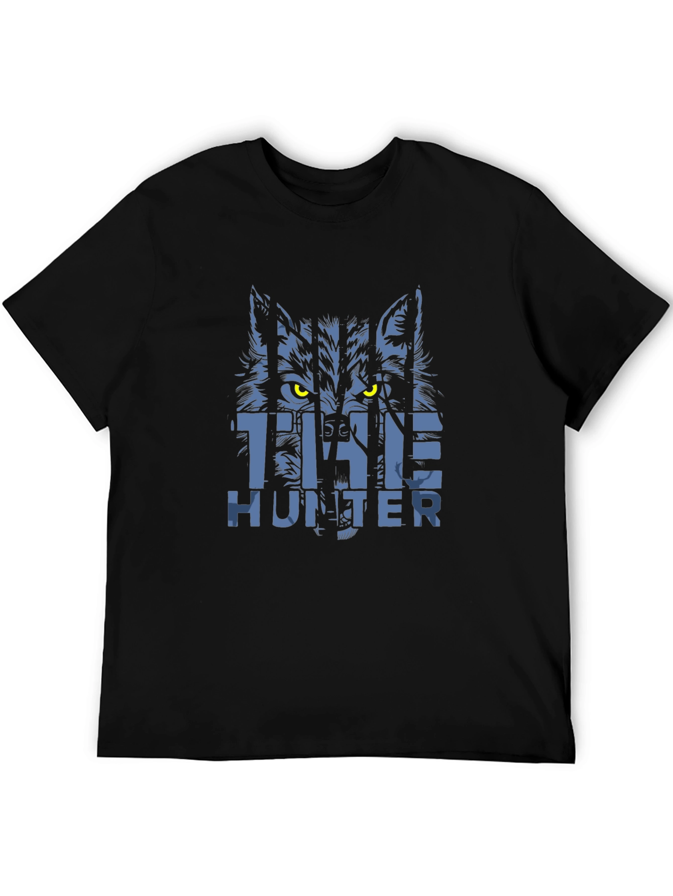 The Hunter Graphic T-Shirt - Wolf Design