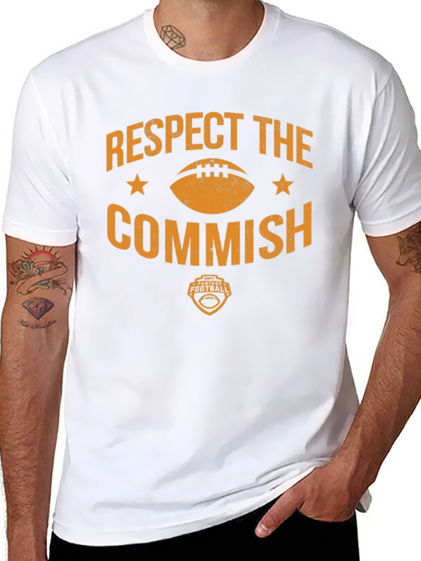 Respect the Commish Fantasy Football T-Shirt