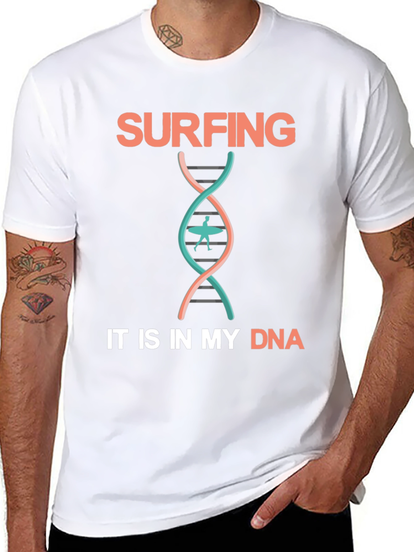 Surfing DNA Graphic Tee