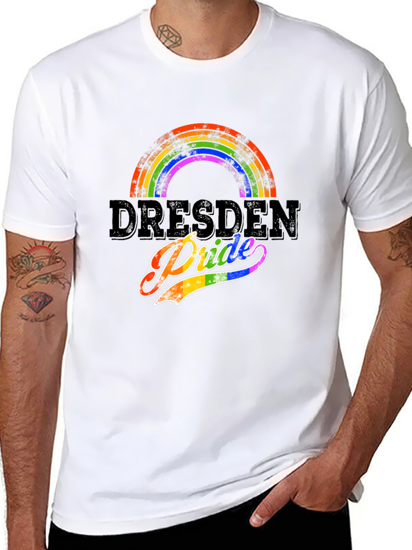 Dresden Pride Rainbow Graphic T-Shirt