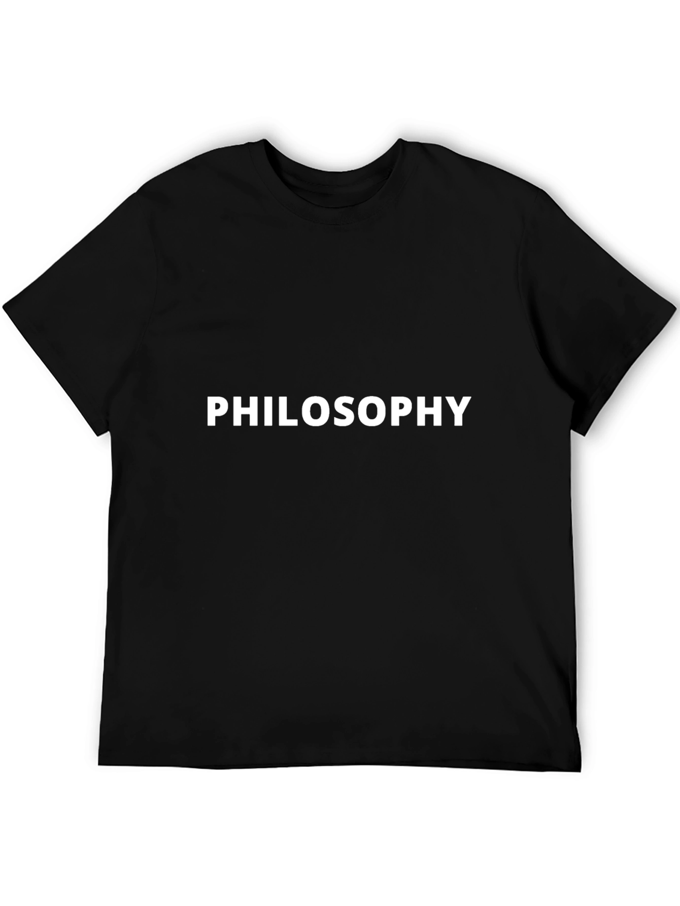 Philosophy Black T-Shirt - Mens Casual Tee