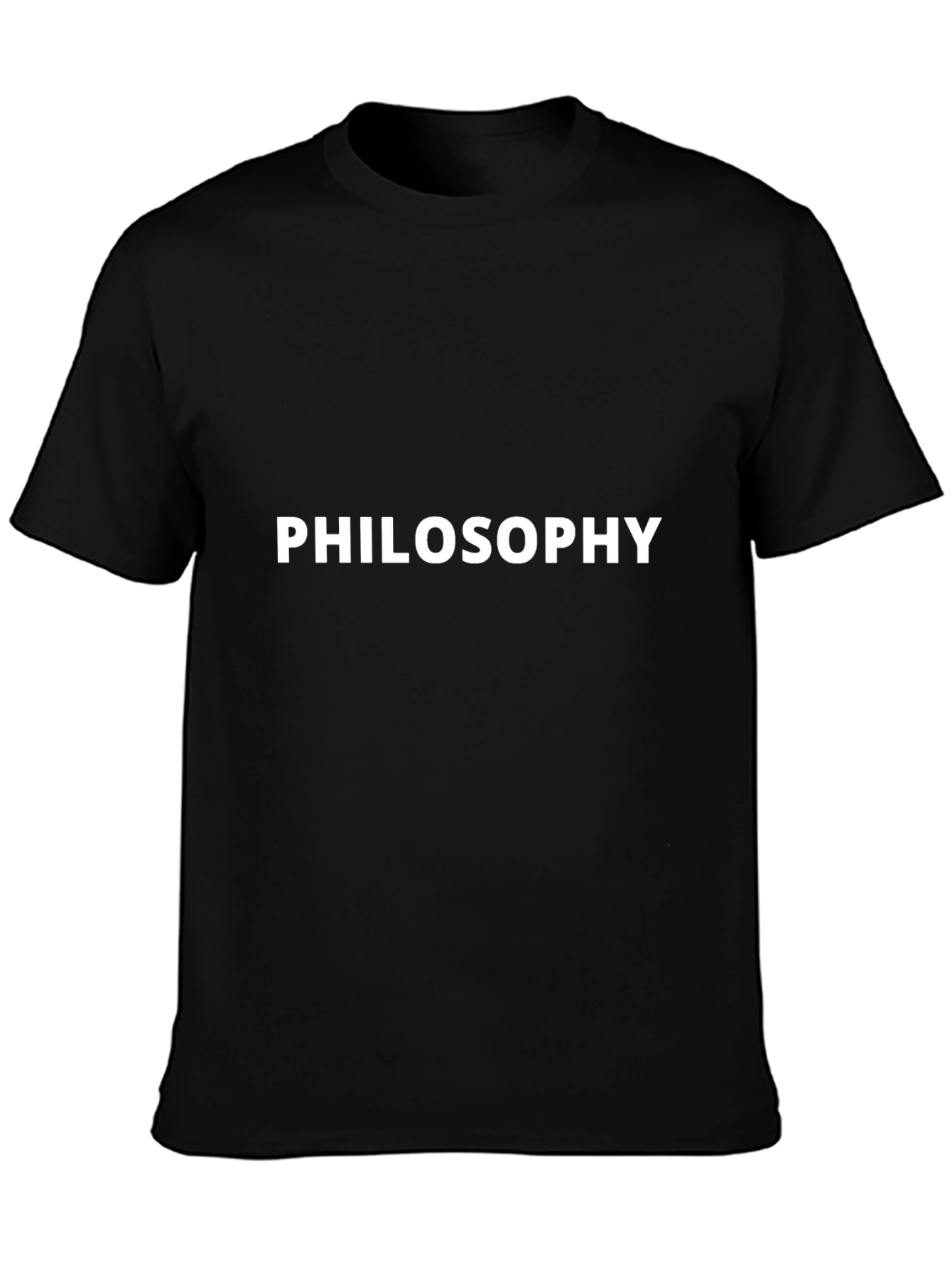 Philosophy Black T-Shirt - Mens Casual Tee