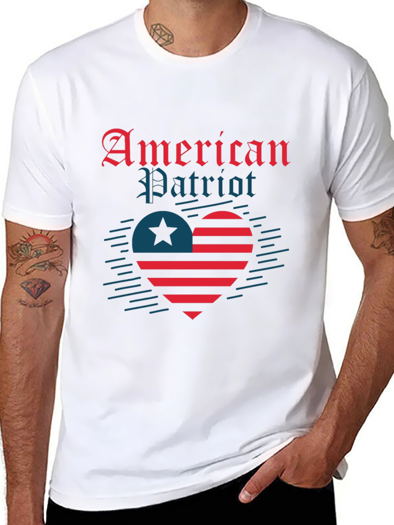 American Patriot Heart T-Shirt