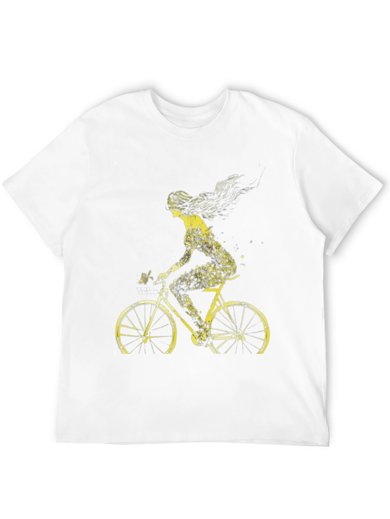 Bicycle Girl Graphic Tee - Stylish Black Cotton T-Shirt
