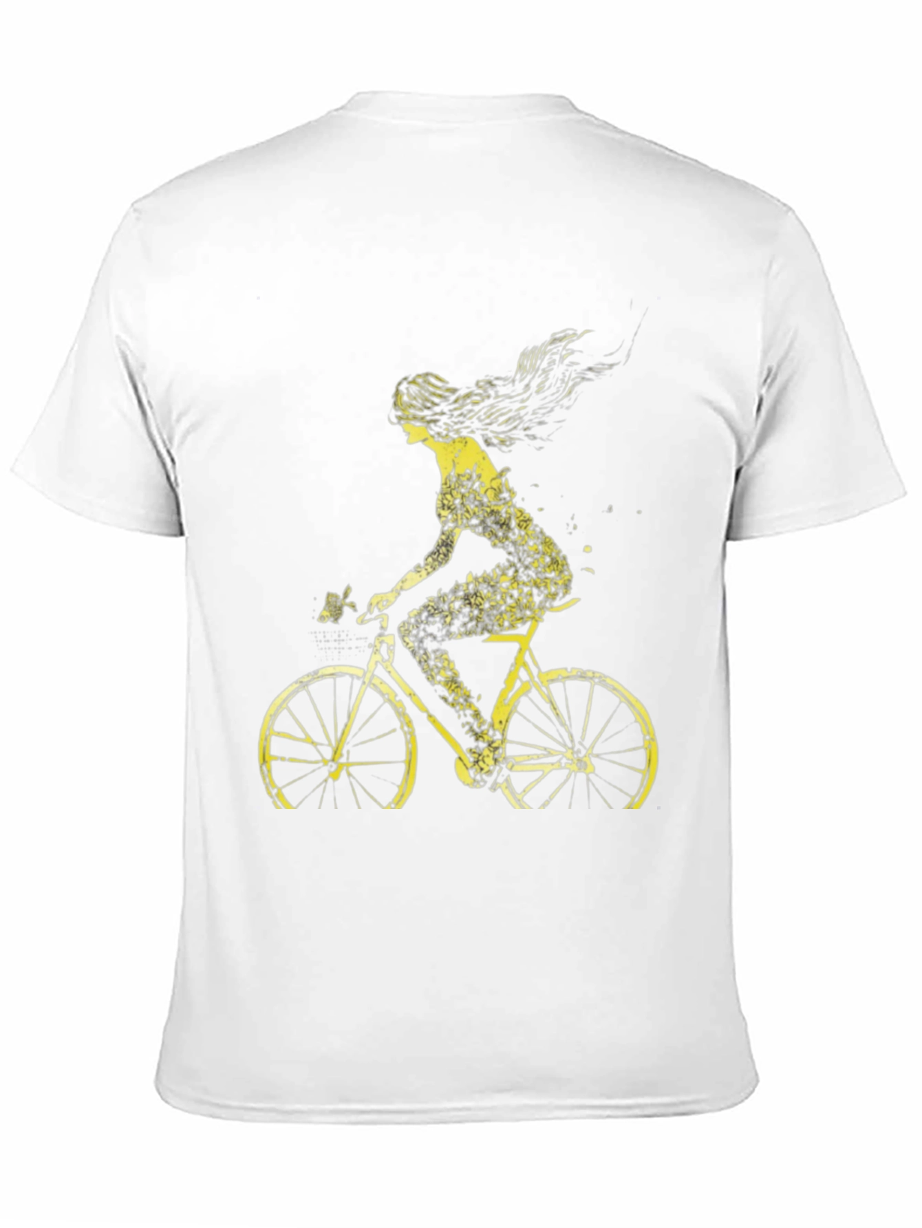 Bicycle Girl Graphic Tee - Stylish Black Cotton T-Shirt