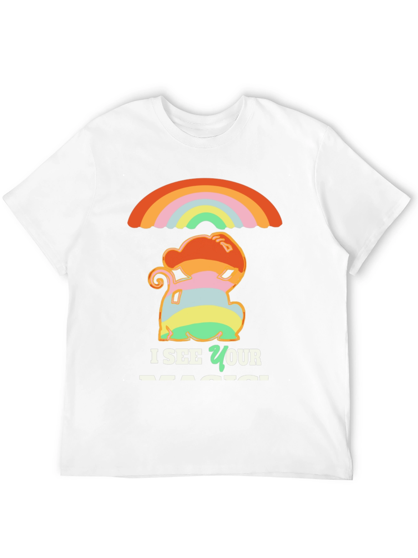 Rainbow Magic Graphic Tee - Unisex Black T-Shirt