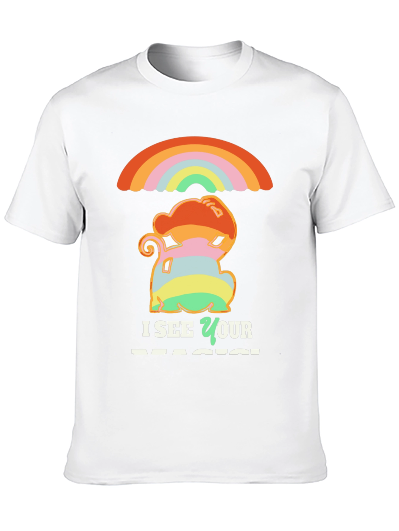 Rainbow Magic Graphic Tee - Unisex Black T-Shirt