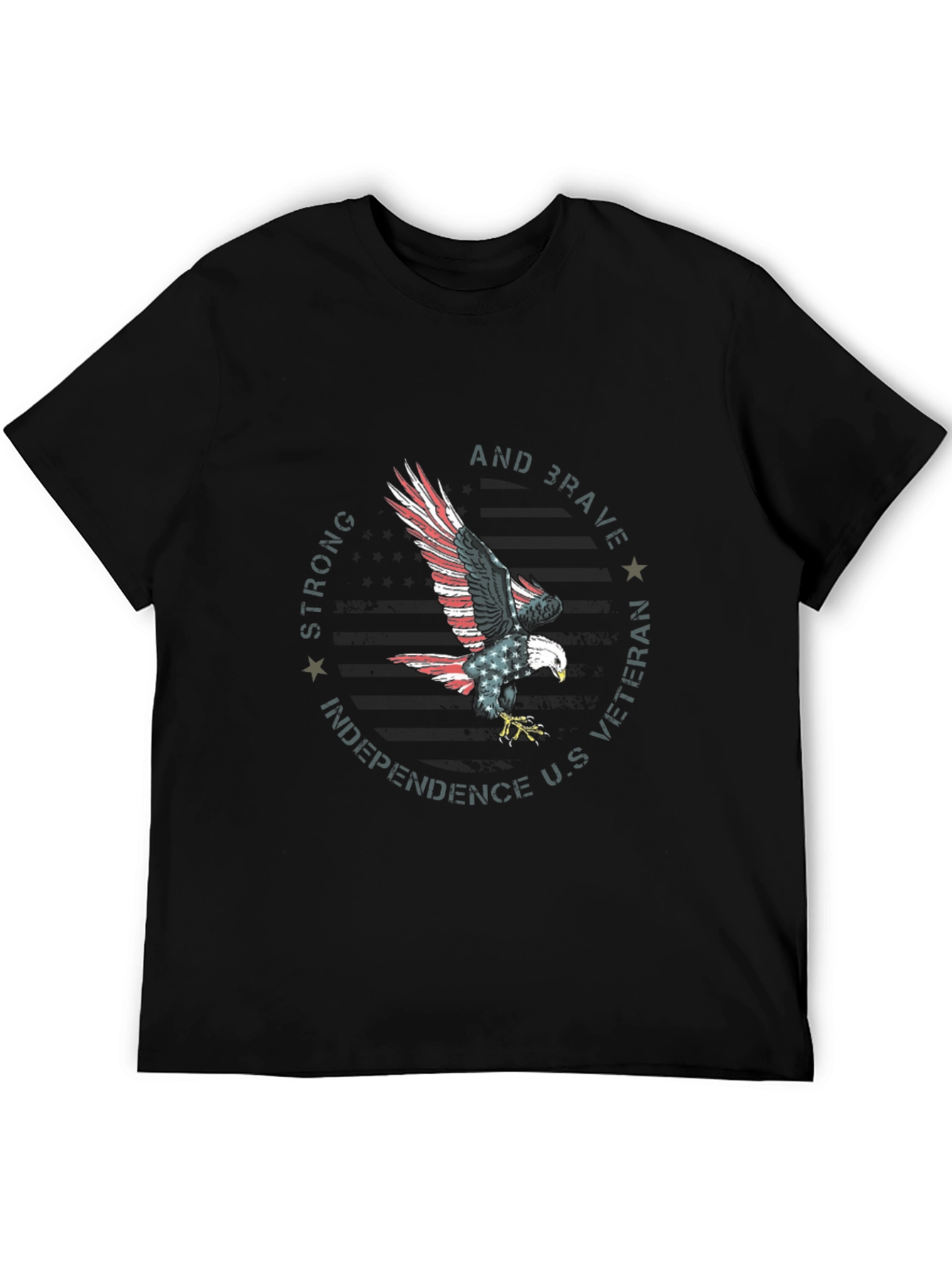 Patriotic Eagle Veteran Graphic T-Shirt