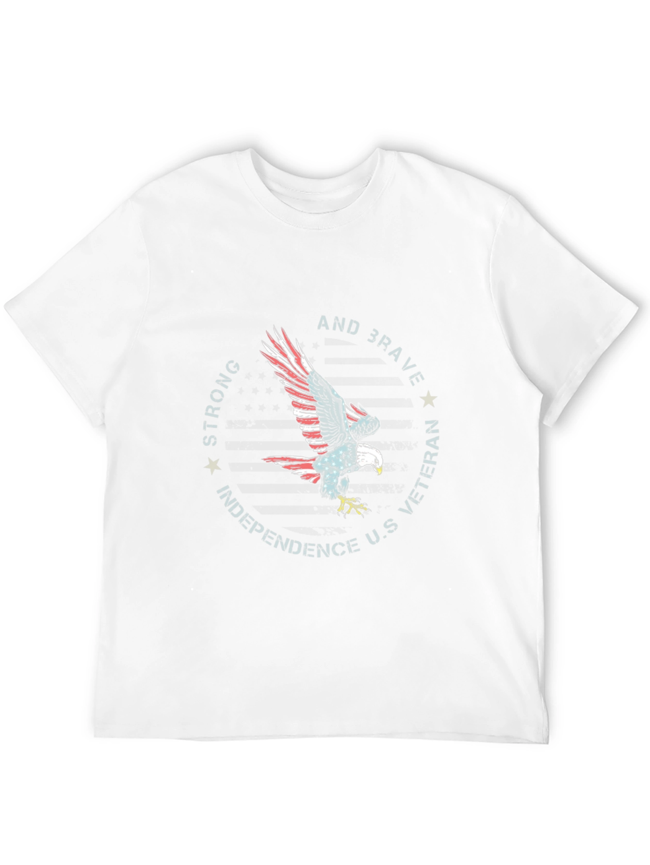 Patriotic Eagle Veteran Graphic T-Shirt