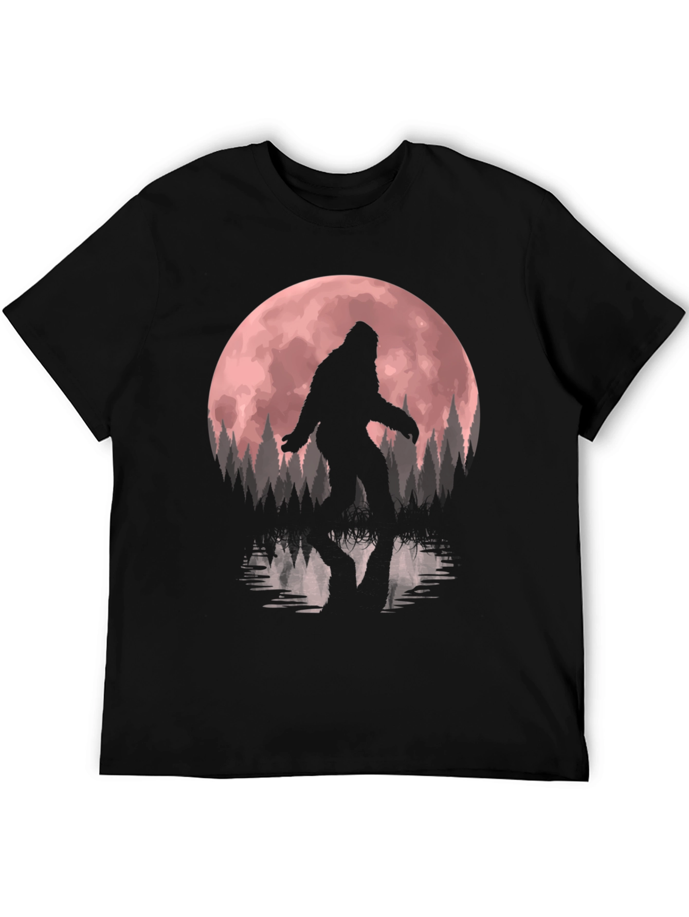 Bigfoot Moon Silhouette Graphic Tee