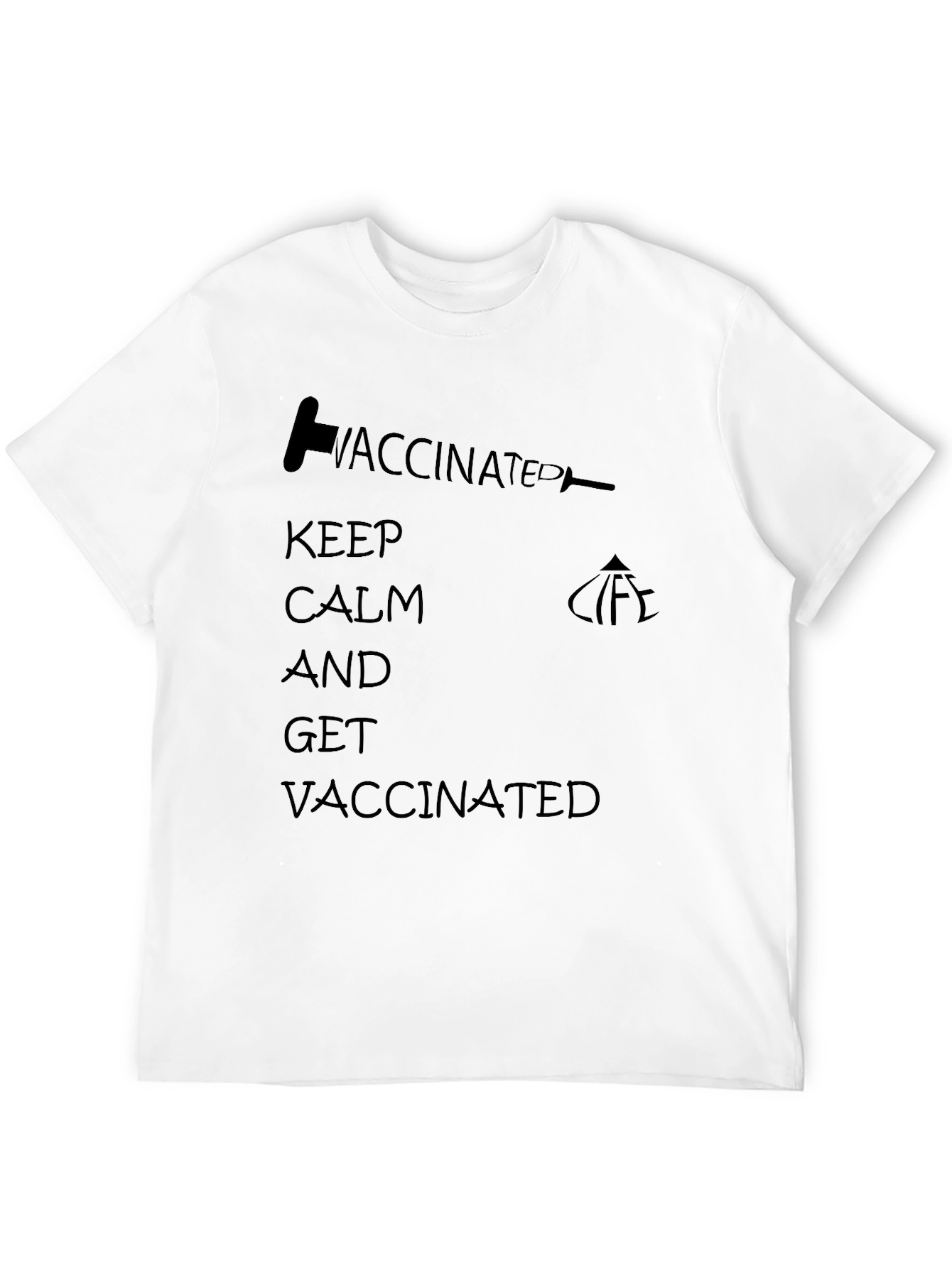 Vaccinated Keep Calm T-Shirt