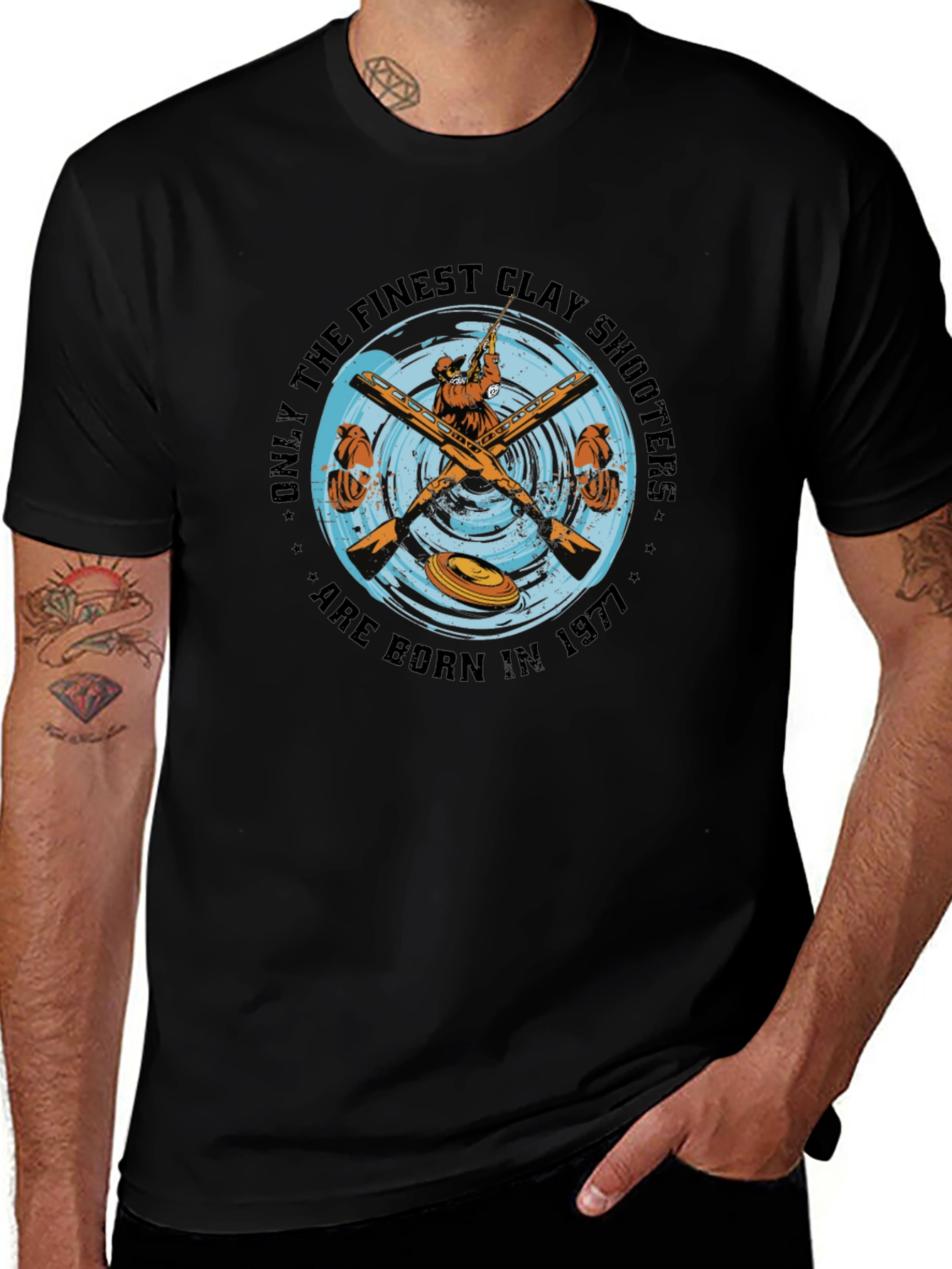 Finest Clay Shooters Born in 1977 T-Shirt