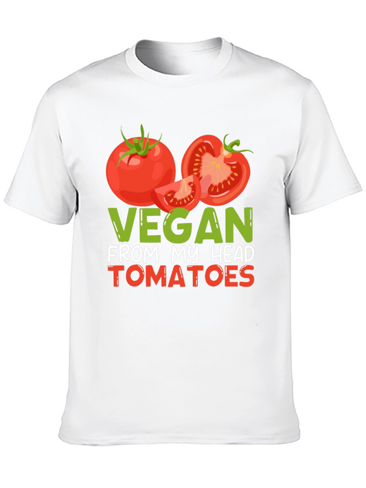 Vegan From My Head Tomatoes Graphic T-Shirt