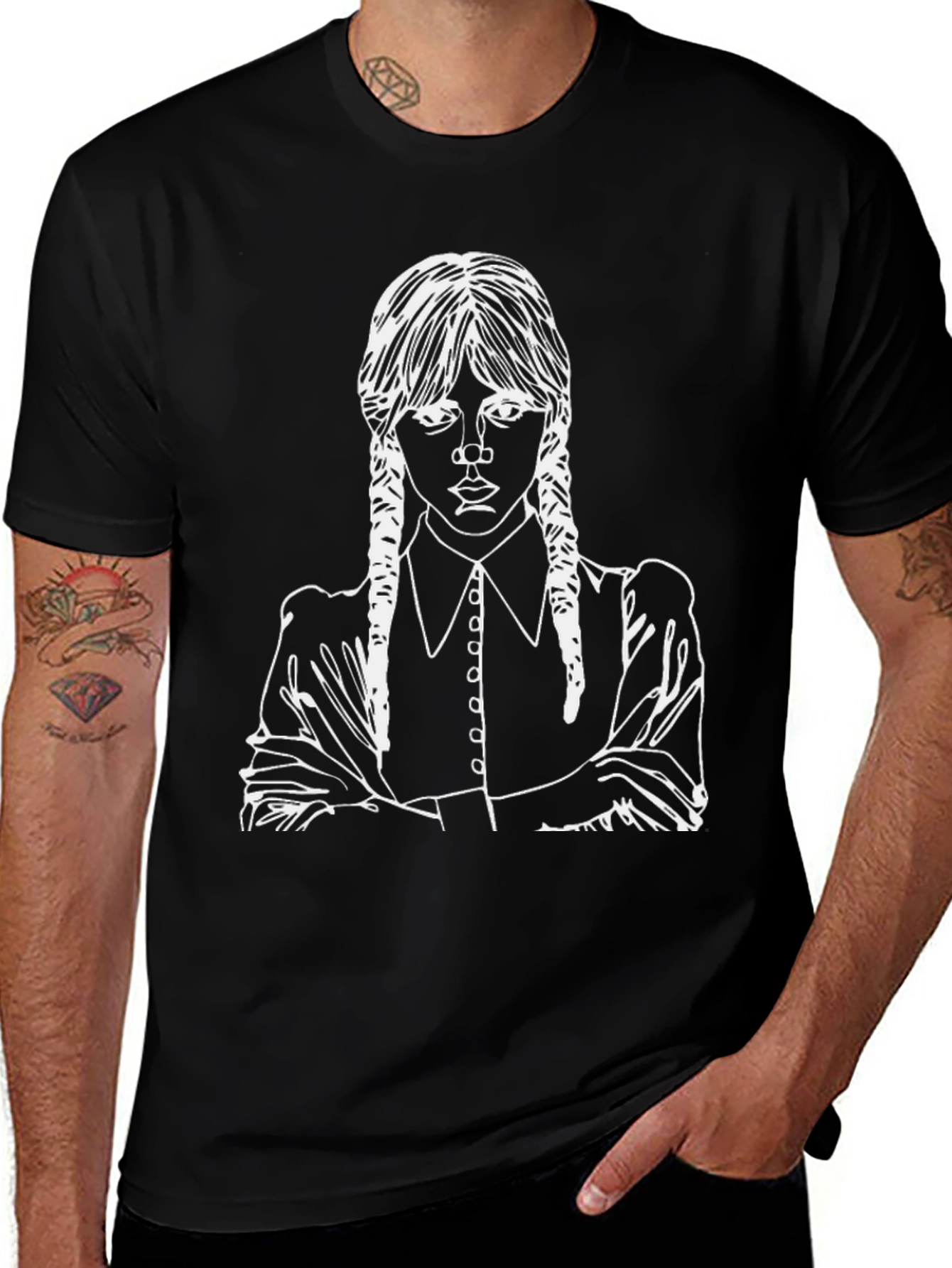 Wednesday Addams T-Shirt - Graphic Print