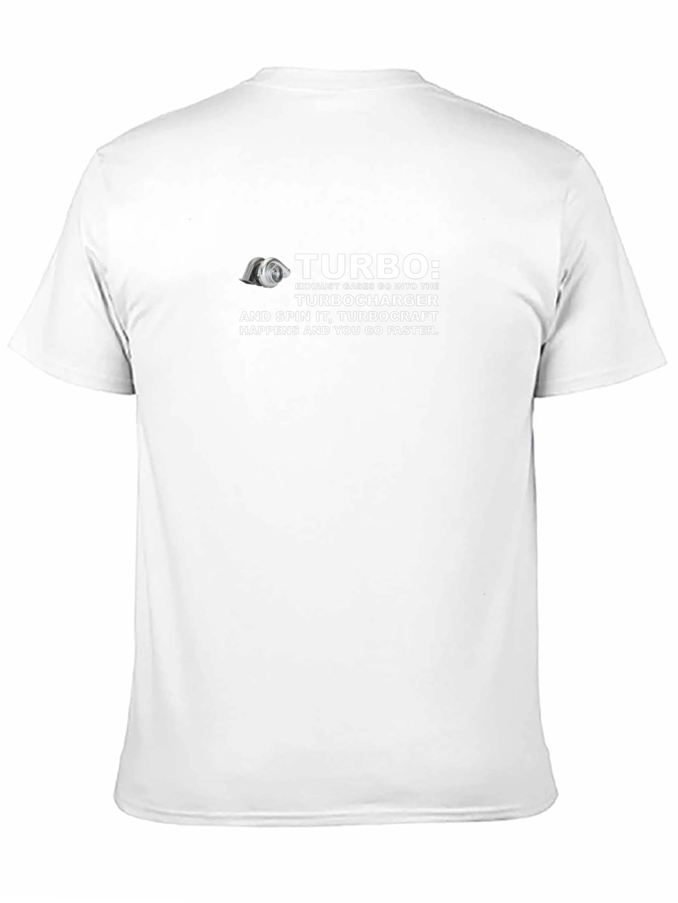 Turbocharger Humor Graphic T-Shirt - Speed Enthusiast Apparel
