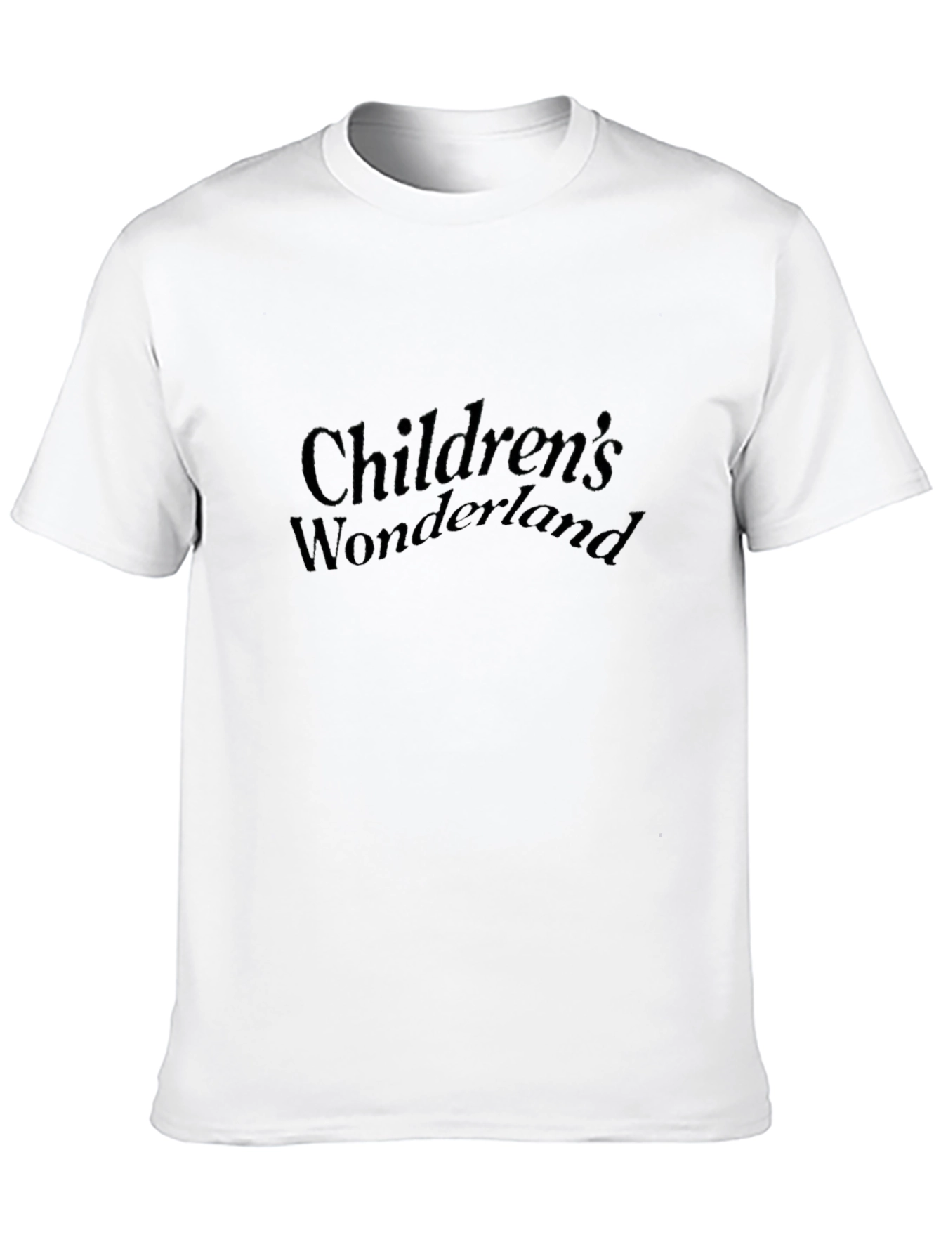 Childrens Wonderland Black T-Shirt