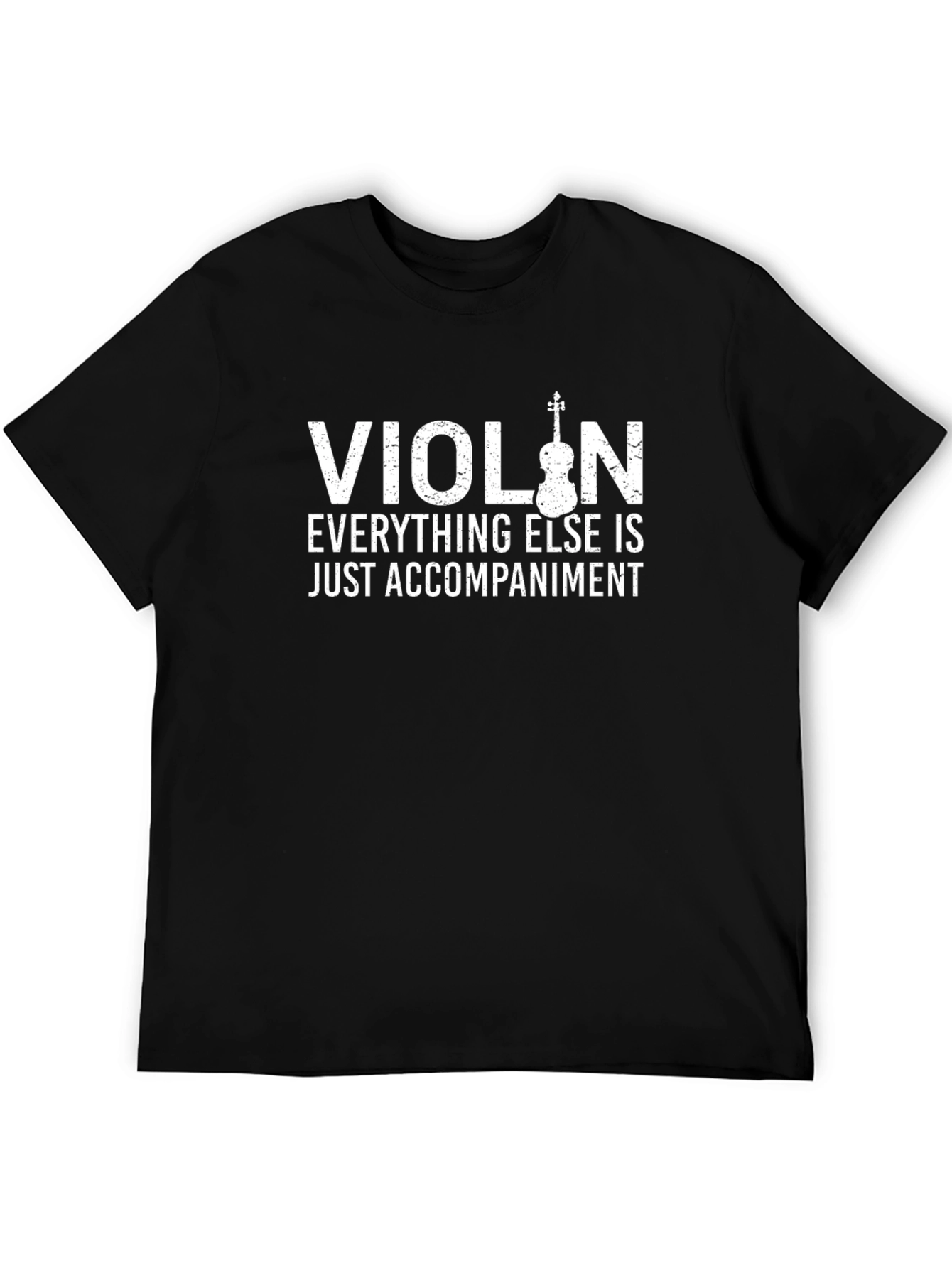 Violin Accompaniment Graphic Tee - Musicians Humor
