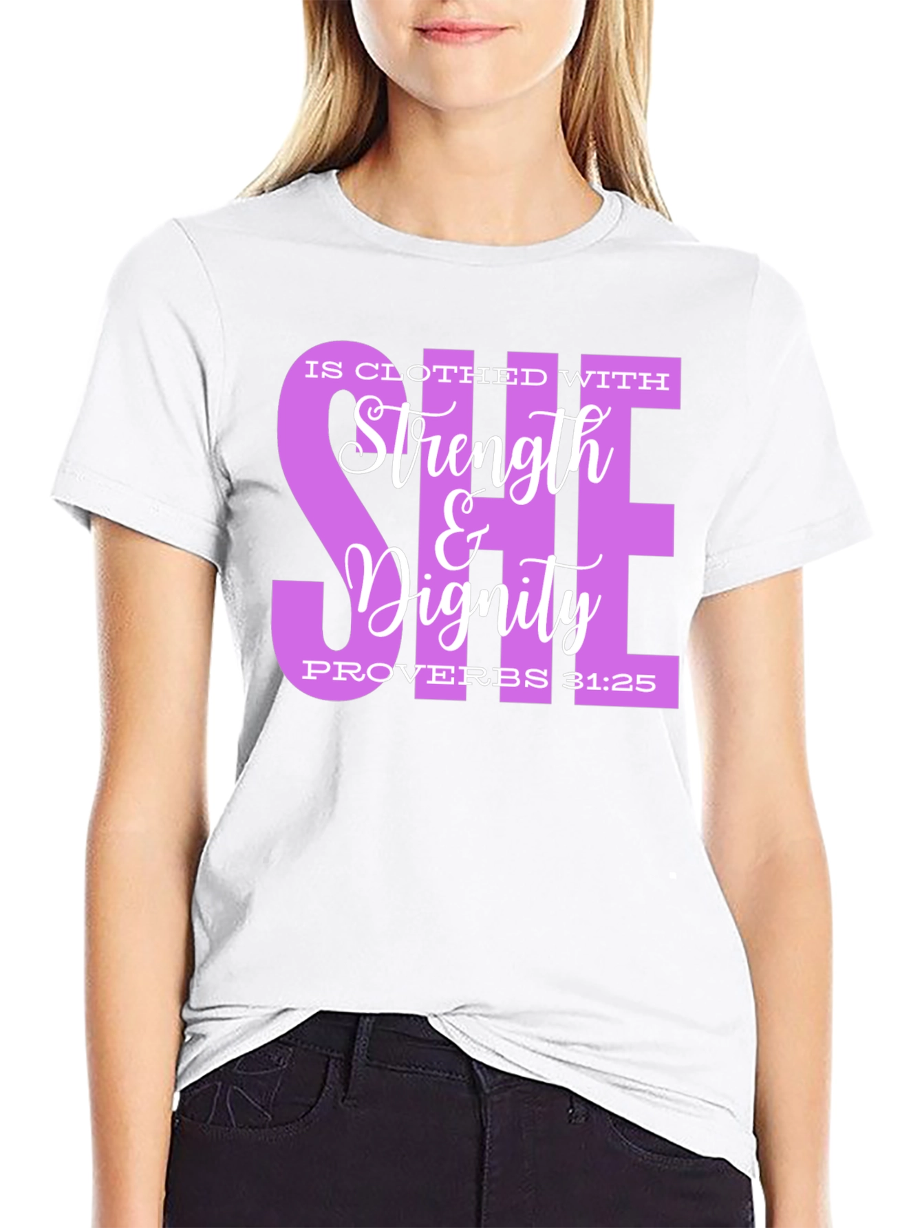 Strength & Dignity Proverbs 31:25 Graphic Tee