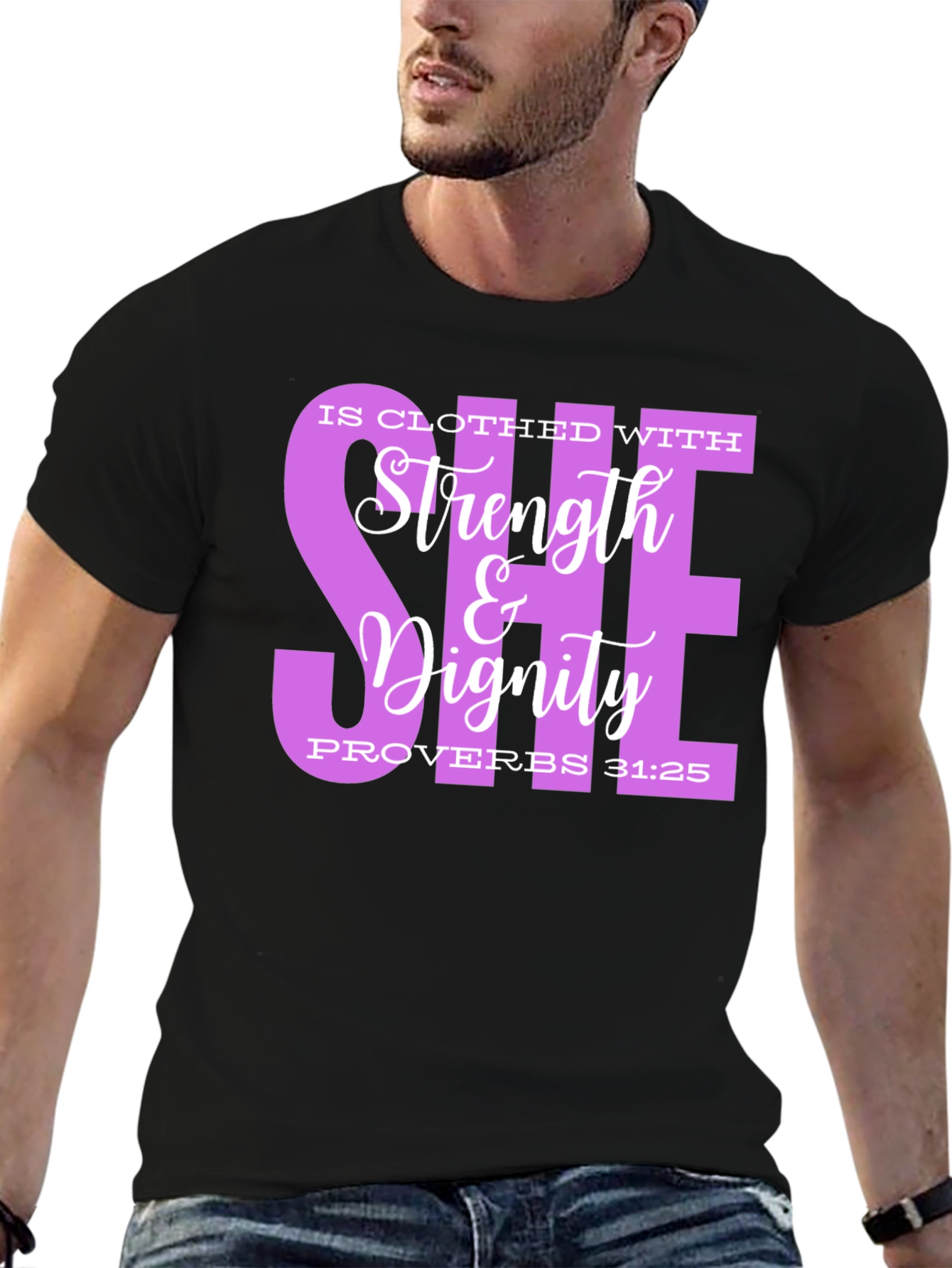 Strength & Dignity Proverbs 31:25 Graphic Tee