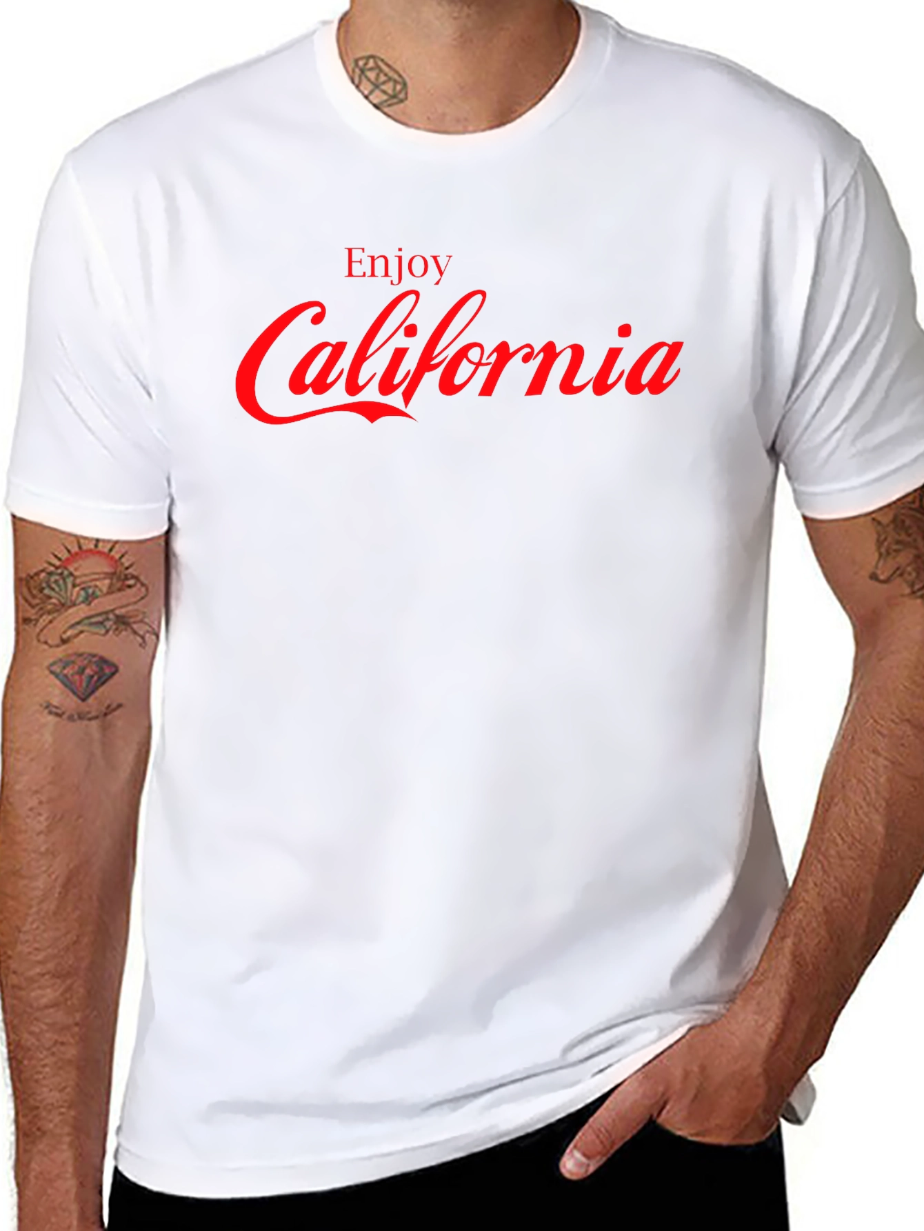 Enjoy California Graphic T-Shirt - Black