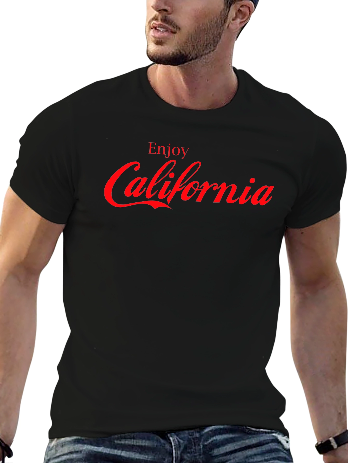Enjoy California Graphic T-Shirt - Black