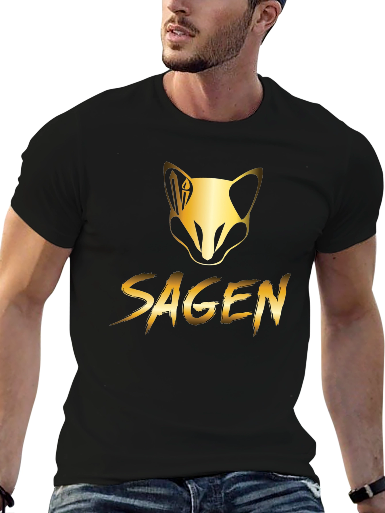 Sagen Graphic T-Shirt - Gold Design