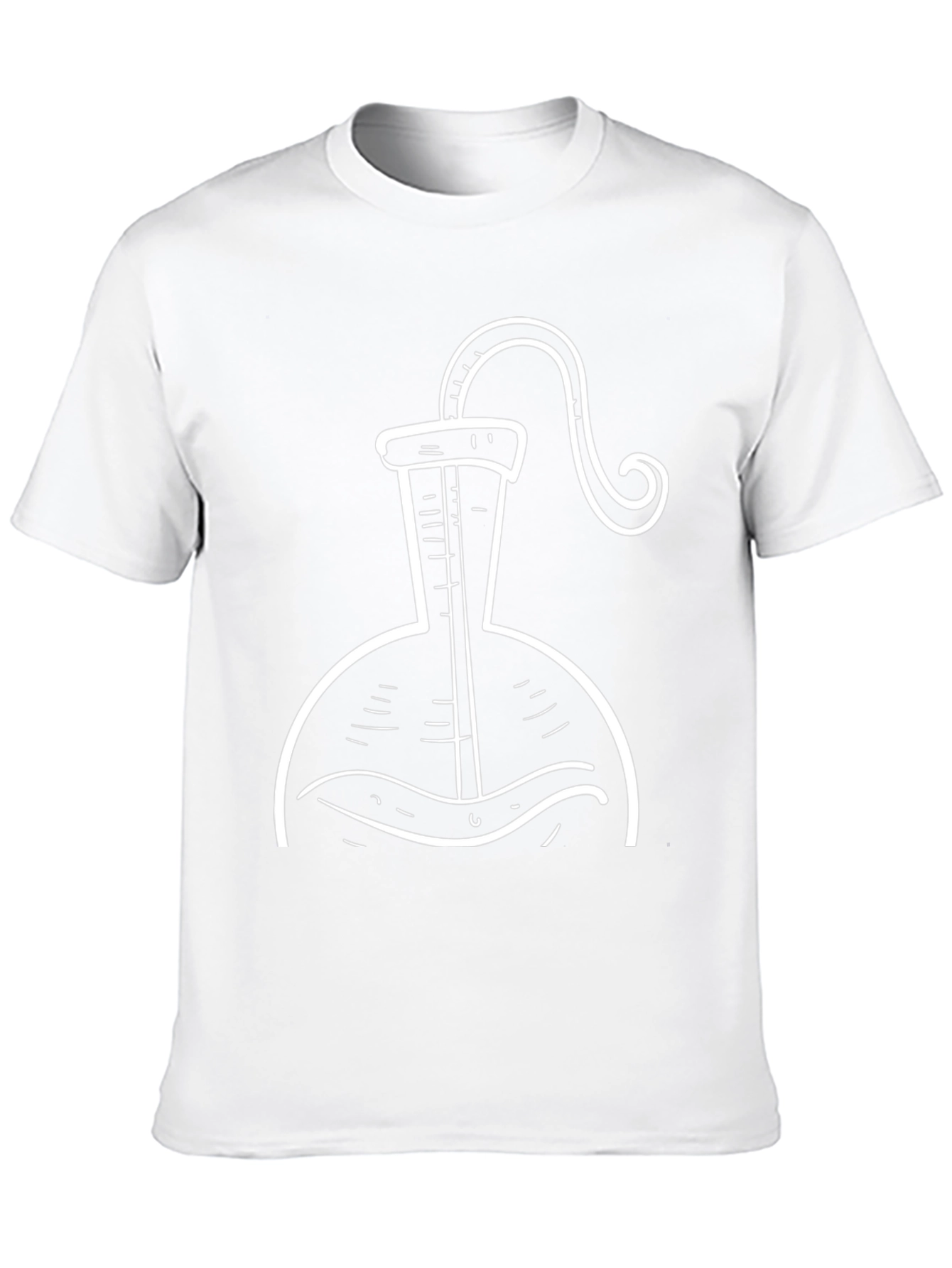 Science Flask Graphic Tee - Black Cotton T-Shirt
