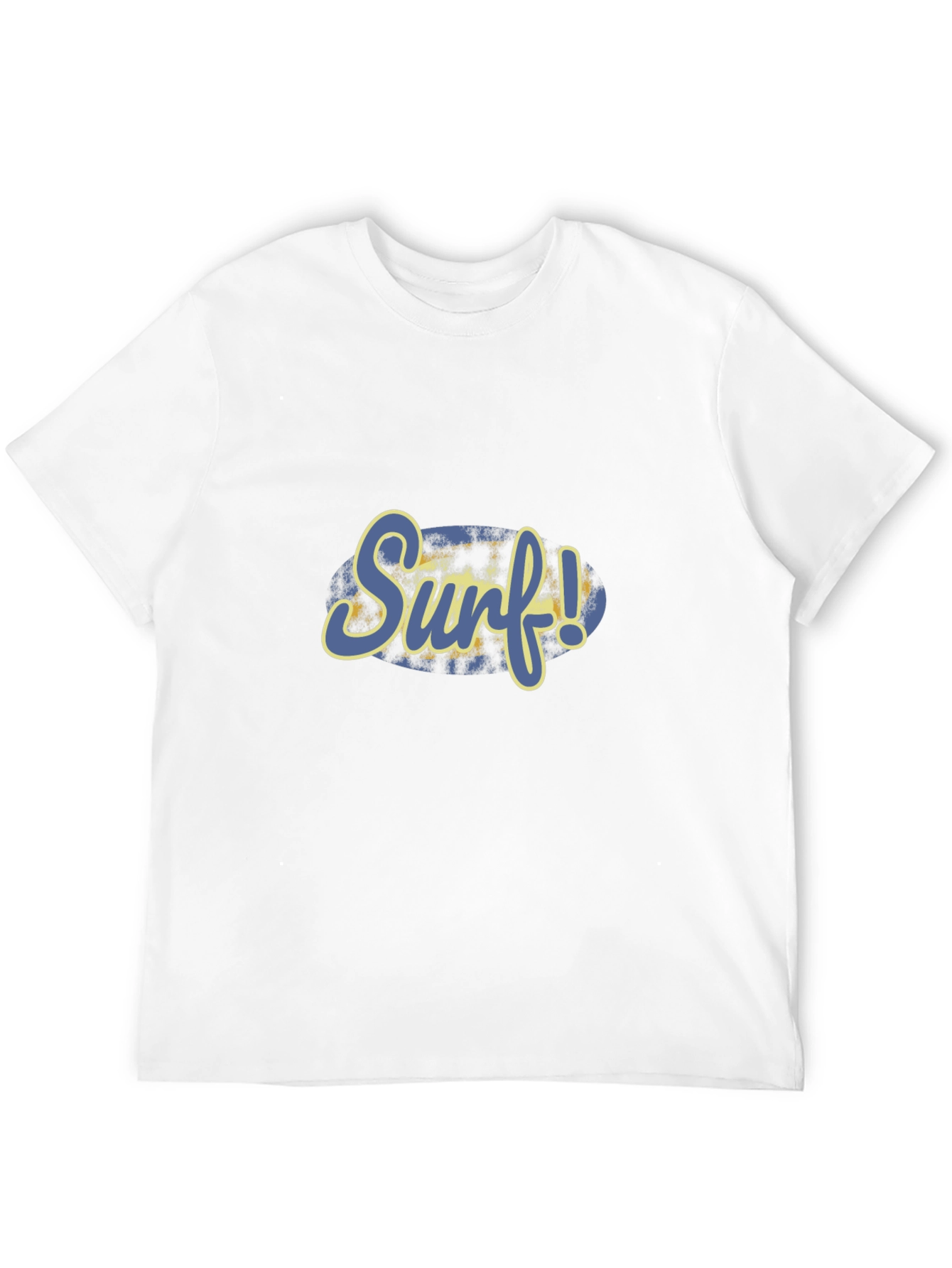 Surf! T-Shirt - Blue & Yellow Design