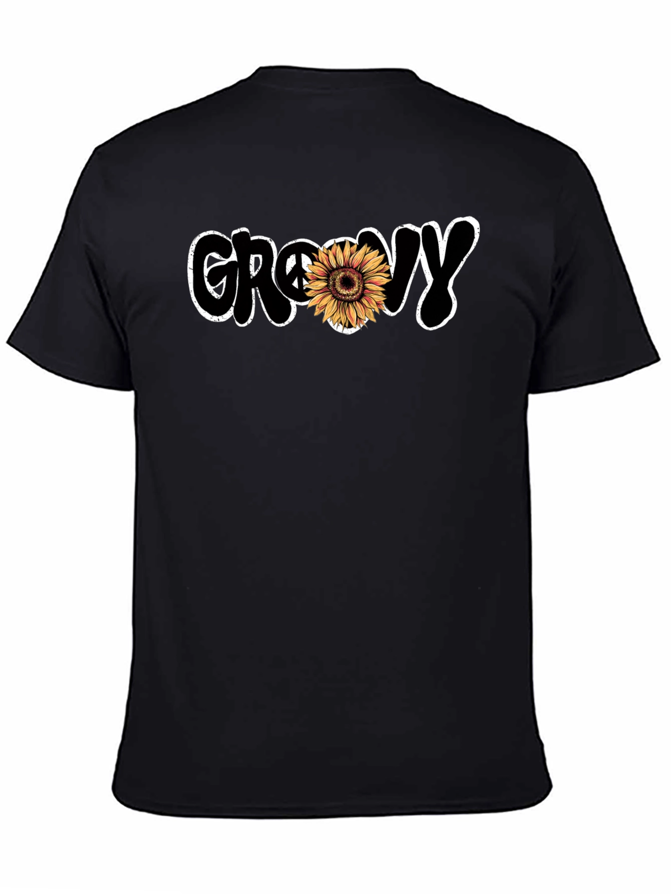 Groovy Sunflower Graphic T-Shirt - Retro Style Tee