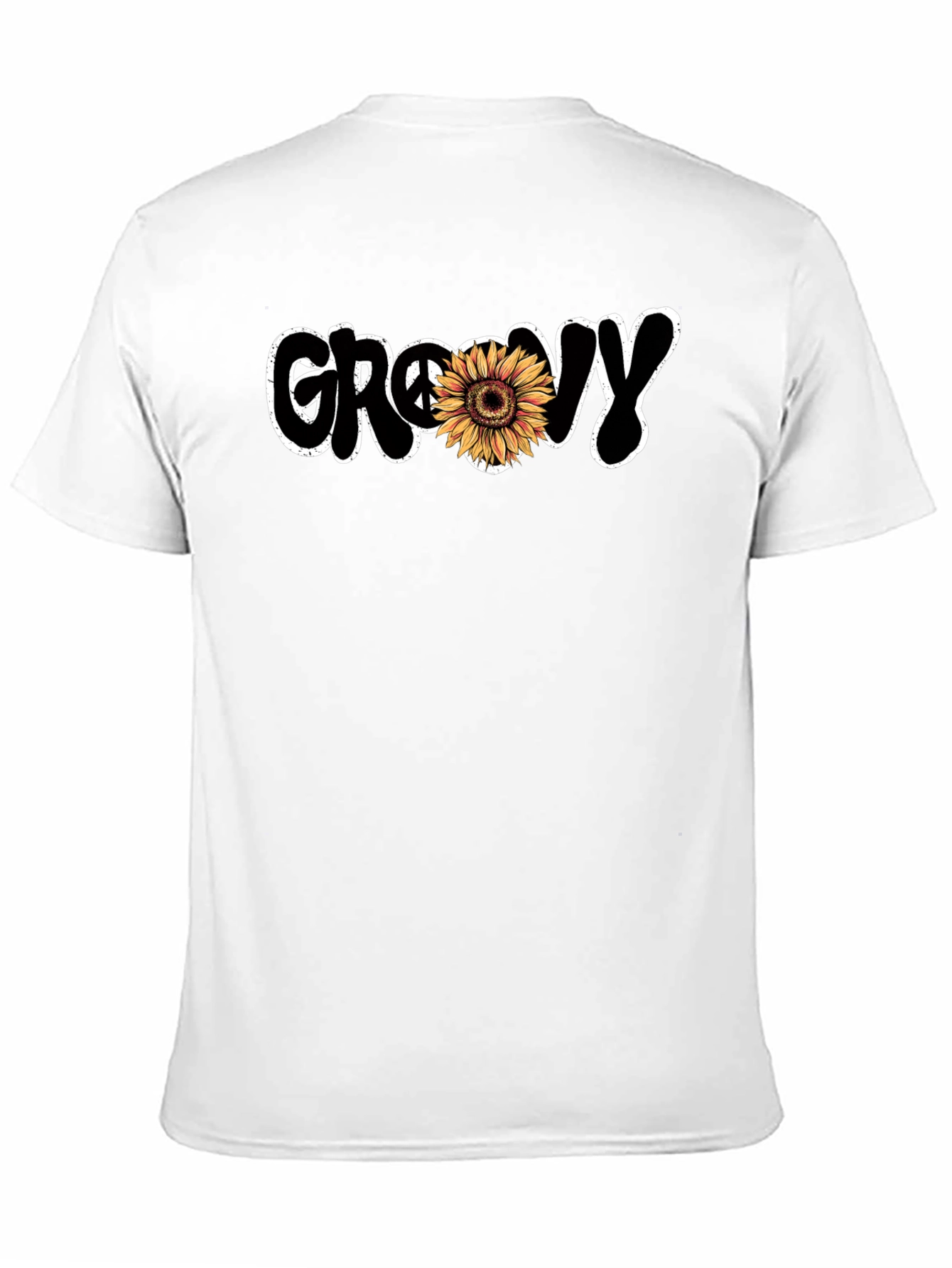 Groovy Sunflower Graphic T-Shirt - Retro Style Tee