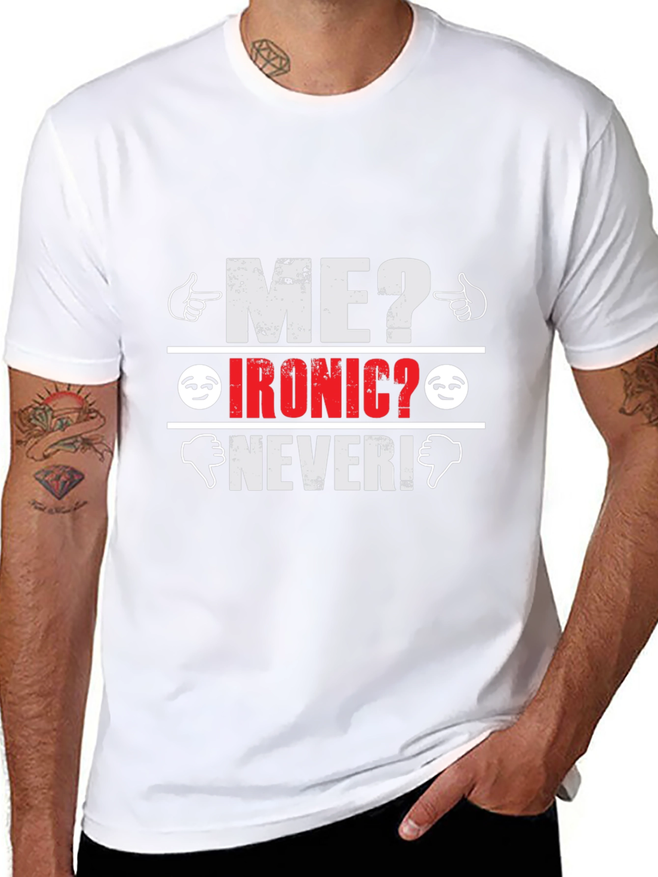 Ironic? Never! Graphic T-Shirt